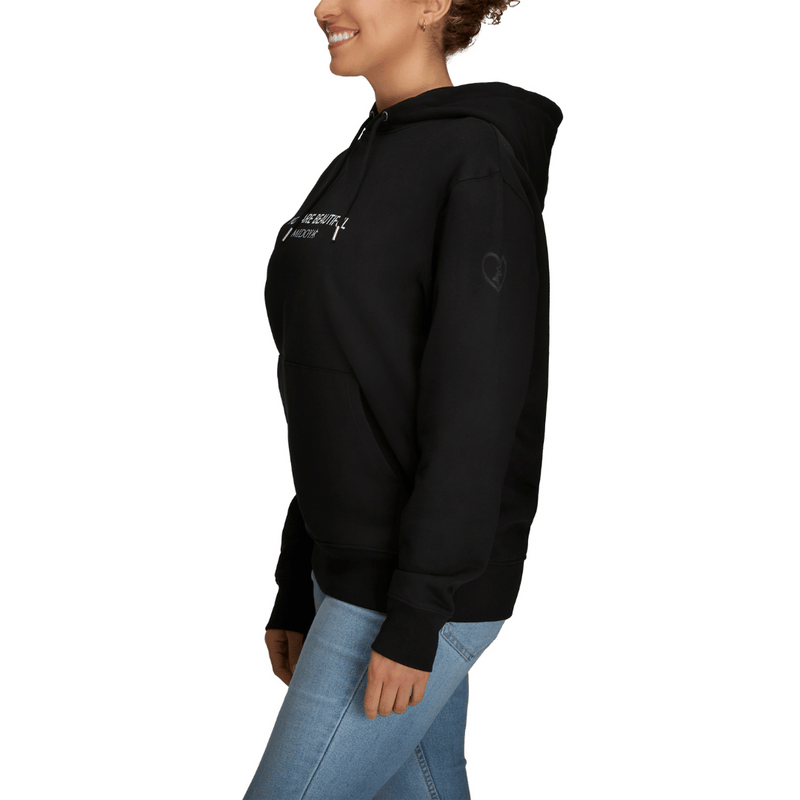 MIDOYA Casual™ - Wohlfühl Hoodie mit YAB-Schriftzug (schwarz)