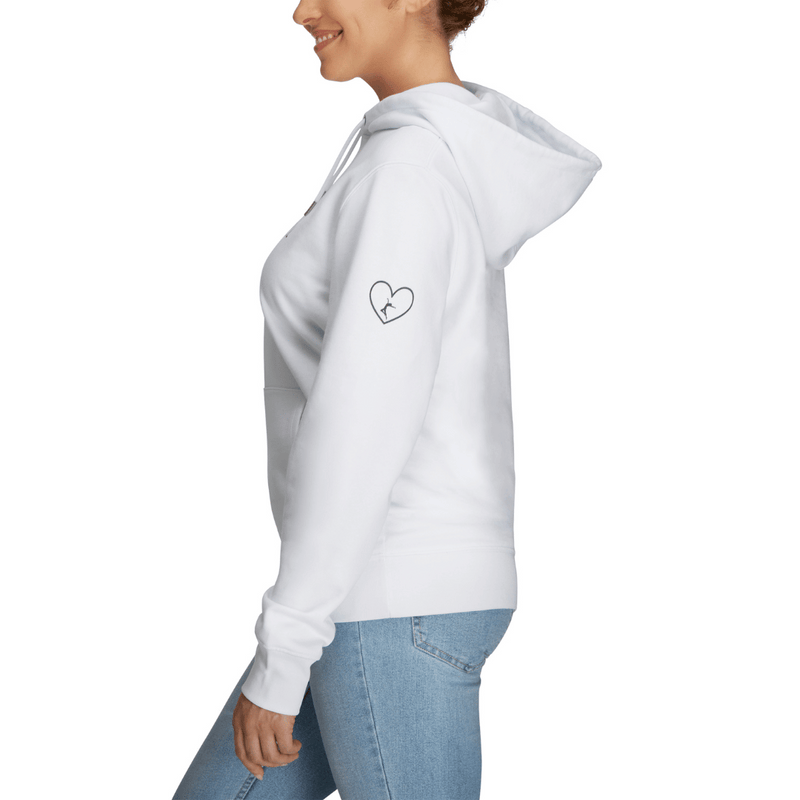 MIDOYA Casual™ - Wohlfühl Hoodie mit YAB-Schriftzug (weiß)