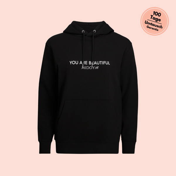 MIDOYA Casual™ - Wohlfühl Hoodie mit YAB-Schriftzug (schwarz)