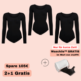 2+1 Gratis MIDOYA Longsleeve Bodiie™ inkl. Waschiie™ - Spare 105€ im Paket