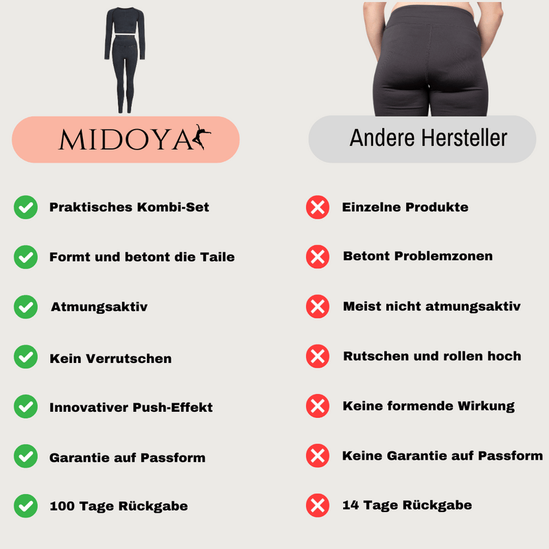 MIDOYA Bootiie™ - Dein 2-Teiliges Wohlfühl Fitness Set